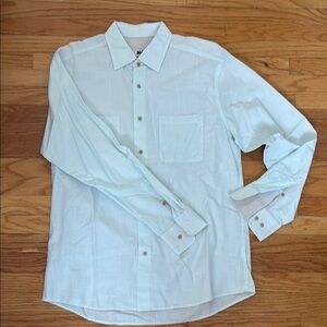 Joseph Abboud Blue Casual Button Down Shirt